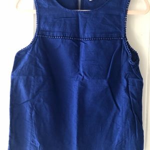 J. Crew sleeveless linen/cotton blend top